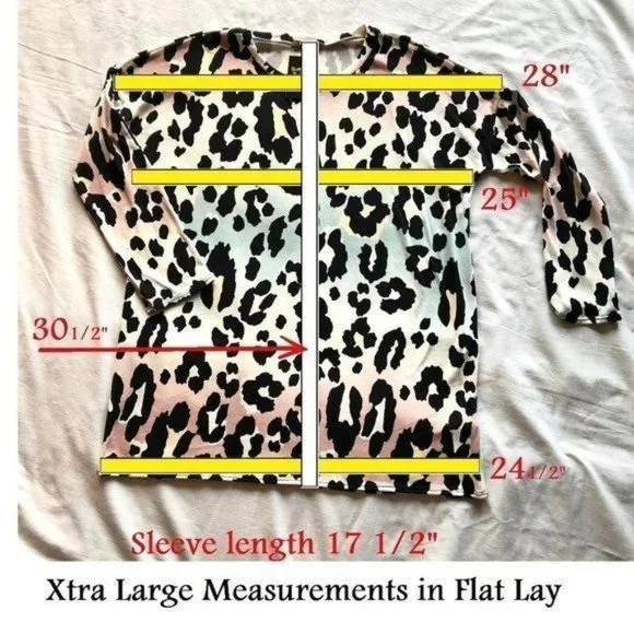 Bombom Animal Print Womens Top Tunic New with Tags Pastel Colors Sz S - Picture 7 of 13